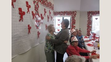 Love is in the air at Birkenhead care home